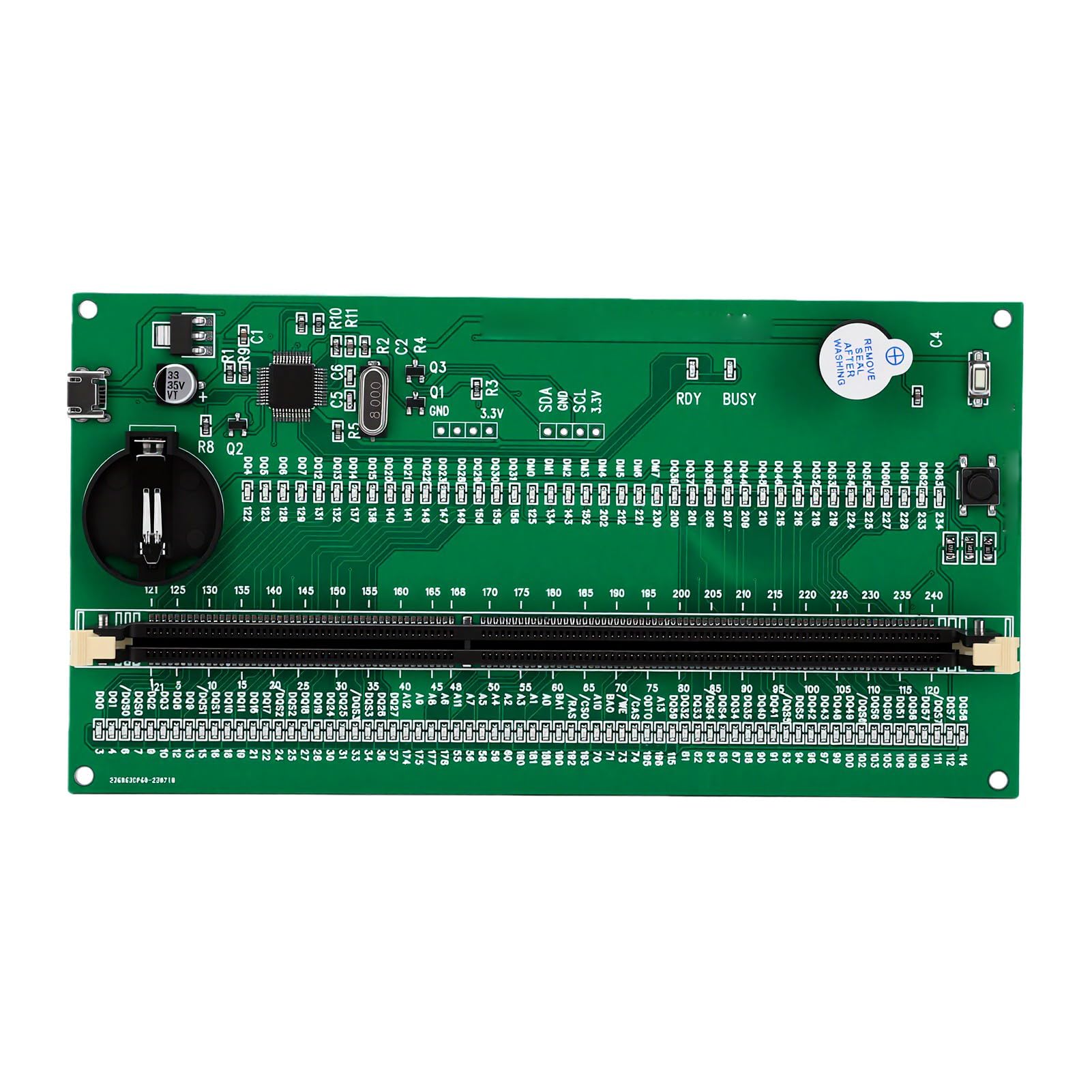 Bewinner Scheda Analizzatore Diagnostico della Memoria del Computer Desktop con Doppio Alimentatore per Tester di Memoria DDR3 con Funzione di Masterizzazione SPD e Indicatore LED