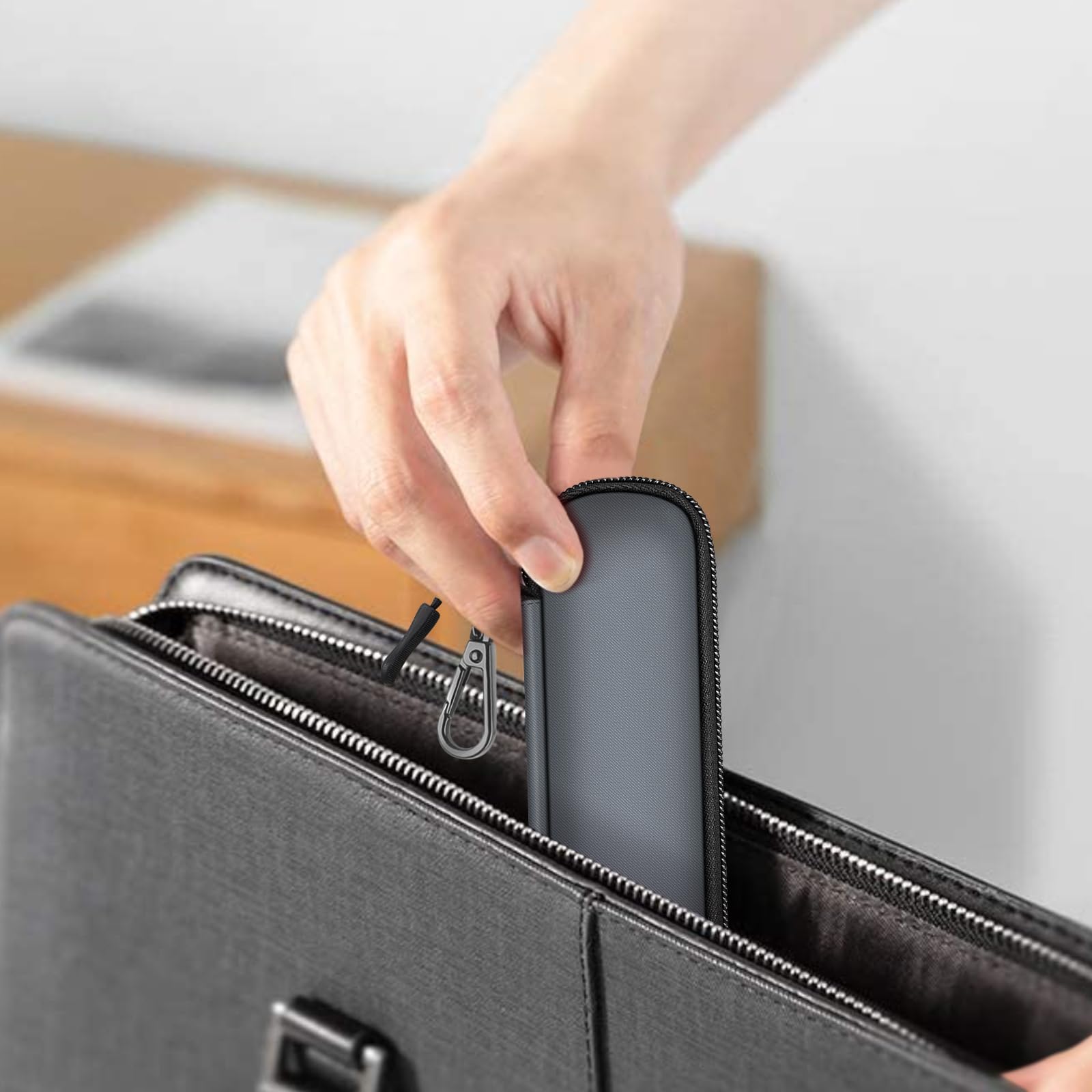 FINTIE Piórnik na ołówki Apple Pencil (1. i 2. generacji) - neoprenowy zamek błyskawiczny torba do przenoszenia etui na iPada Pro, iPad 2019 2018 ołówek, Samsung Stylus, kredka, długopis powierzchniowy, szary