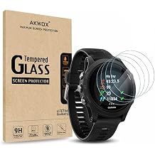 4-Pack Compatible with for Garmin Forerunner 935 Tempered Glass Screen Protector, [0.33mm 2.5D High Definition 9H] Anti Scratch Screen Protector for Garmin Forerunner 935