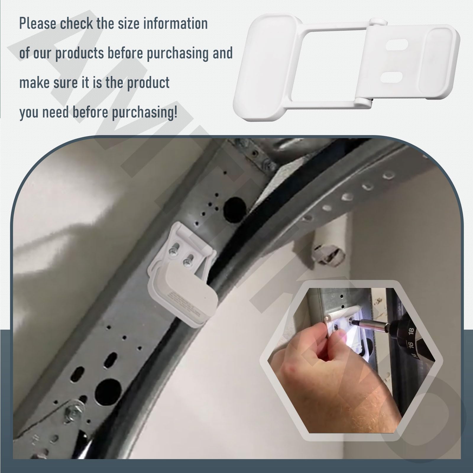 Soporte de puerta de garaje compatible con Aqara Tl entrada de alarma fácil instalación accesorio de seguridad para puerta de garaje