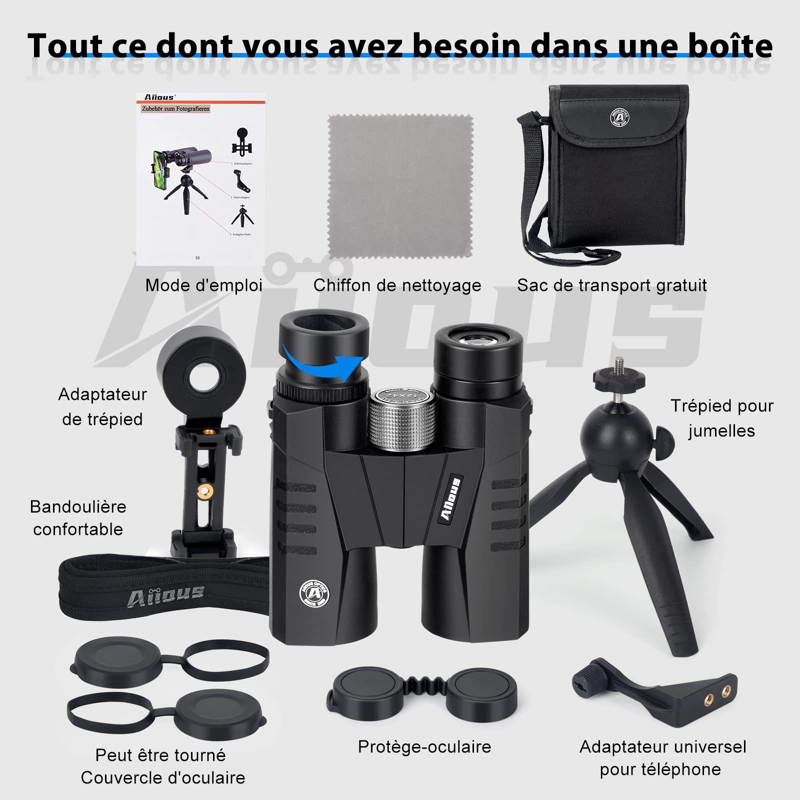 Jumelles Warmax 12x42 HD Talon Pour Adultes – Étanches