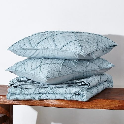 Miniatura 10 de Calla Angel Diamond Applique - Edredón de gasa de algodón puro, tamaño King, color marfil