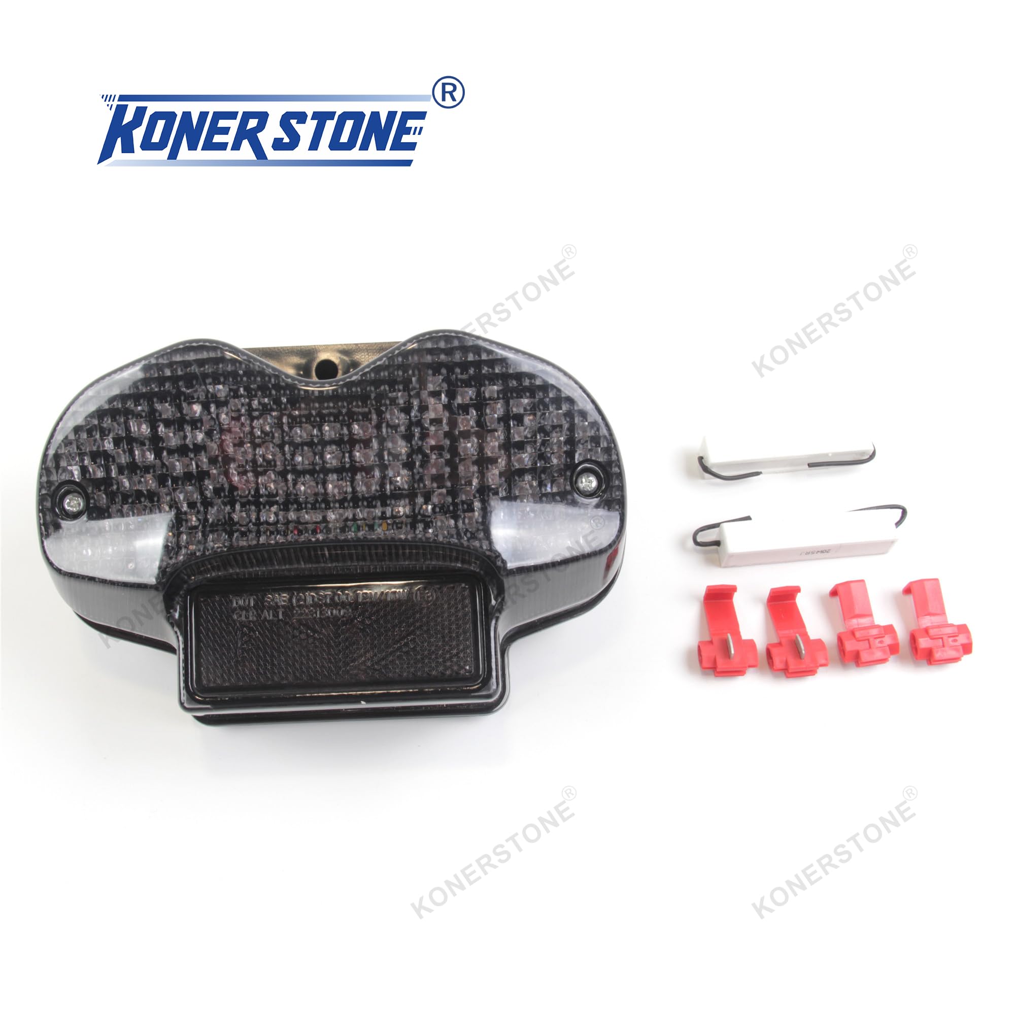 Luce posteriore per Suzuki GSF BANDIT 600 2000-2005 / BANDIT 1200 2001-2005 Indicatore di direzione Frecce di arresto d'emergenza integrate Accessori di ricambio per moto GSF600 GSF1200