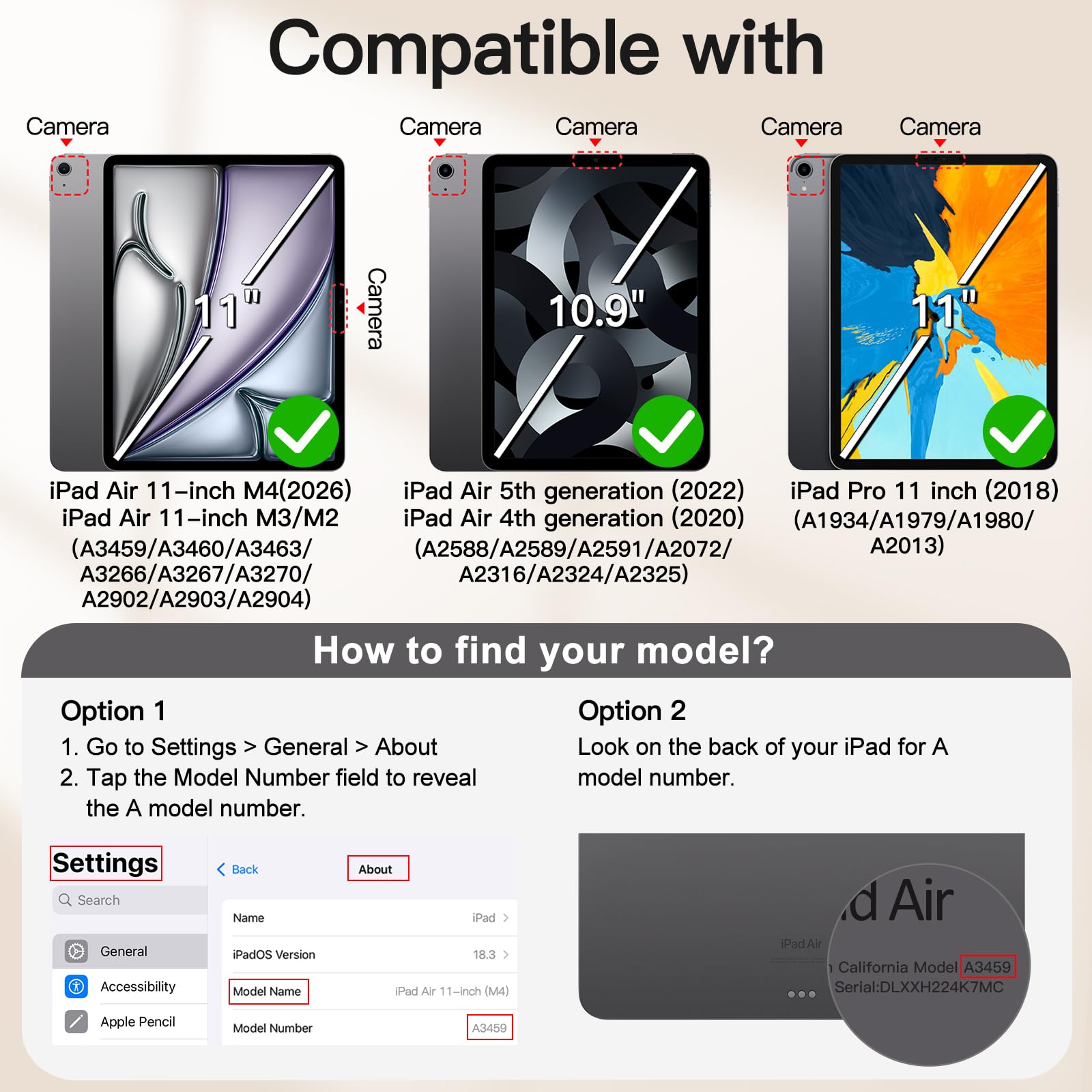 Amazon.com: JETech Magnetic Case for iPad Air 11-Inch M4/M3/M2