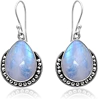 Vista 26 de Veracity Jewelry - Aretes de plata de ley con piedras preciosas para mujeres y niñas, regalo para su cumpleaños, aniversario, esposa, mamá, novia