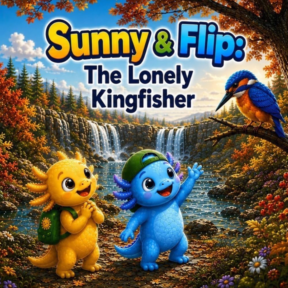 Sunny & Flip: The Lonely Kingfisher: An axolotl adventure about friendship and kindness