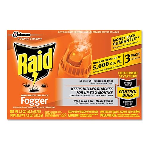 Raid 305690 - Nebulizador concentrado de alcance profundo, lata de aerosol de 1.5 onzas, paquete de 3, 12K/CT