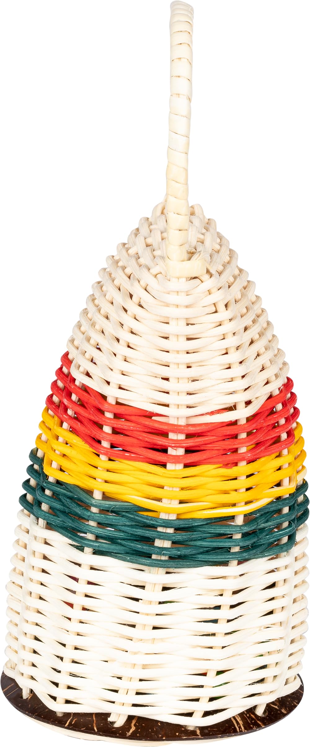 Meinl Percussion CAX3 - Caxixis/Ganza, misura grande, colore: Legno naturale, rosso, giallo, verde