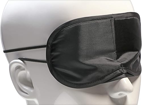 Miniatura 4 de Shapenty Máscara negra para ojos vendados, juego de viaje para siesta y ayuda para dormir, guía de luz para relajarse por la noche, cubierta para