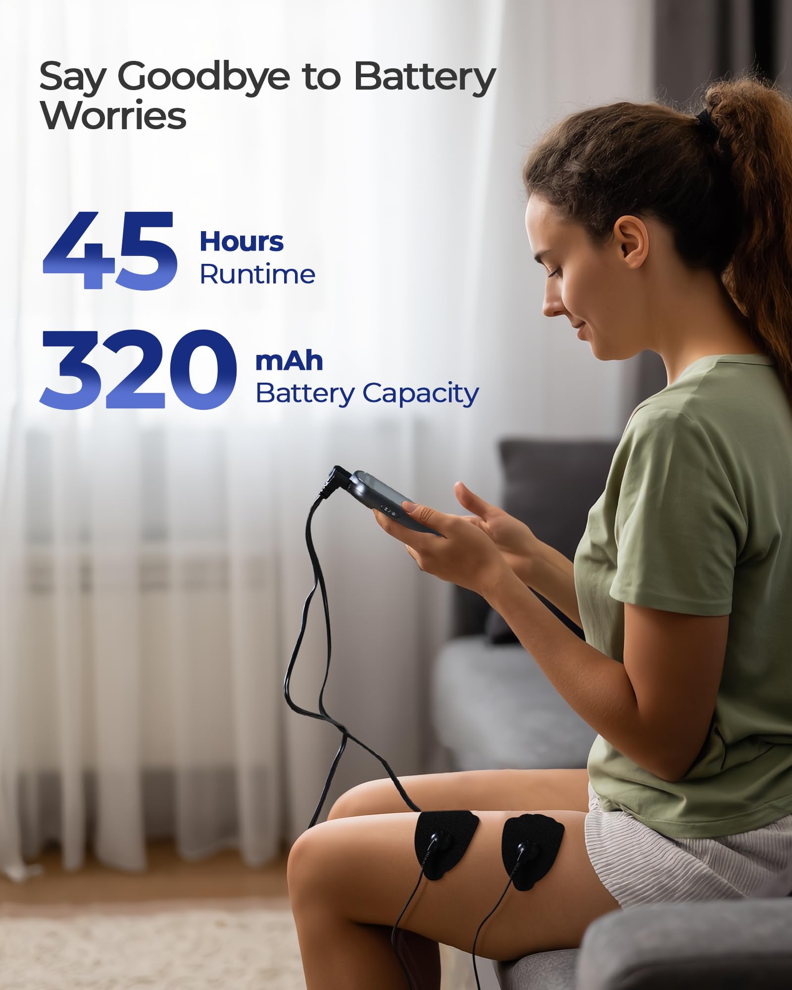 KingPavonini TENS Unit: Back Pain Relief & Muscle Stimulation -5