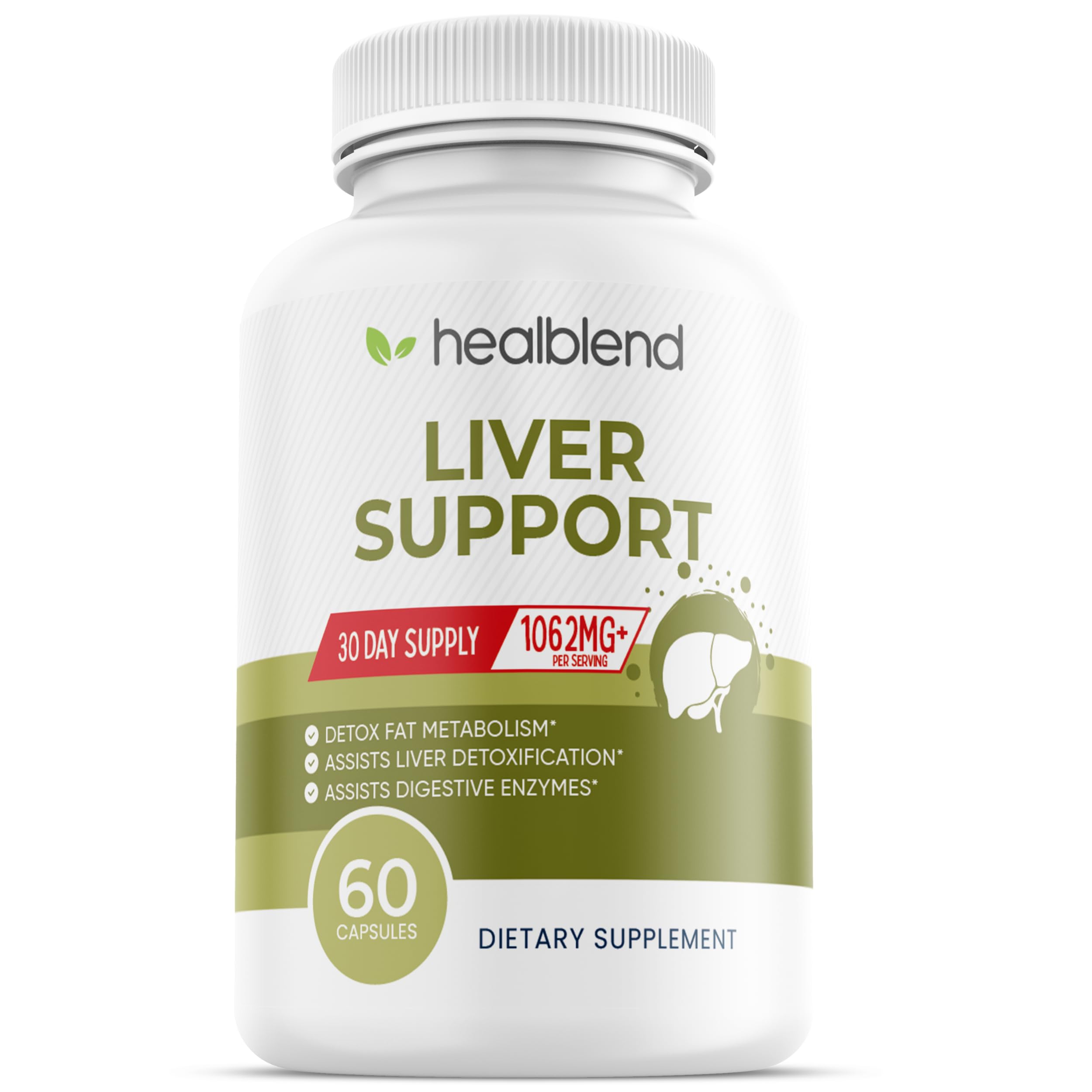 healblend Suplemento de Cardo-mariano e Zinco — 60 cápsulas vegetais