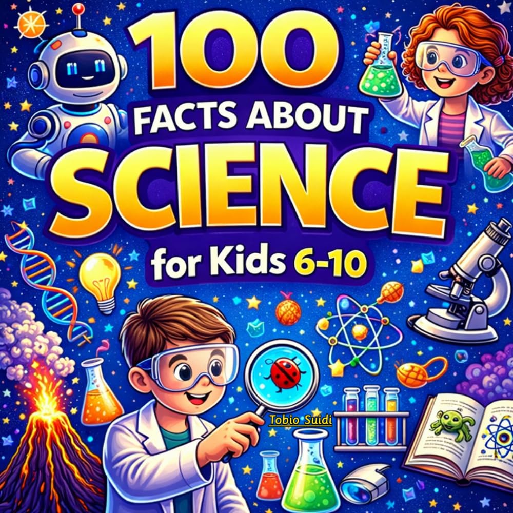 100 about Science for kids 6-10: Fun Science Facts & STEM Trivia - Experiments, Physics, Chemistry, Biology, Earth Science, Inventors & More