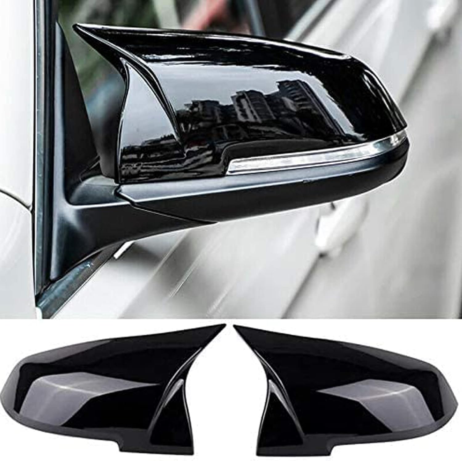 Door Mirror Cover Caps Replacement Side Mirror Caps For BMW F20 F22 F23