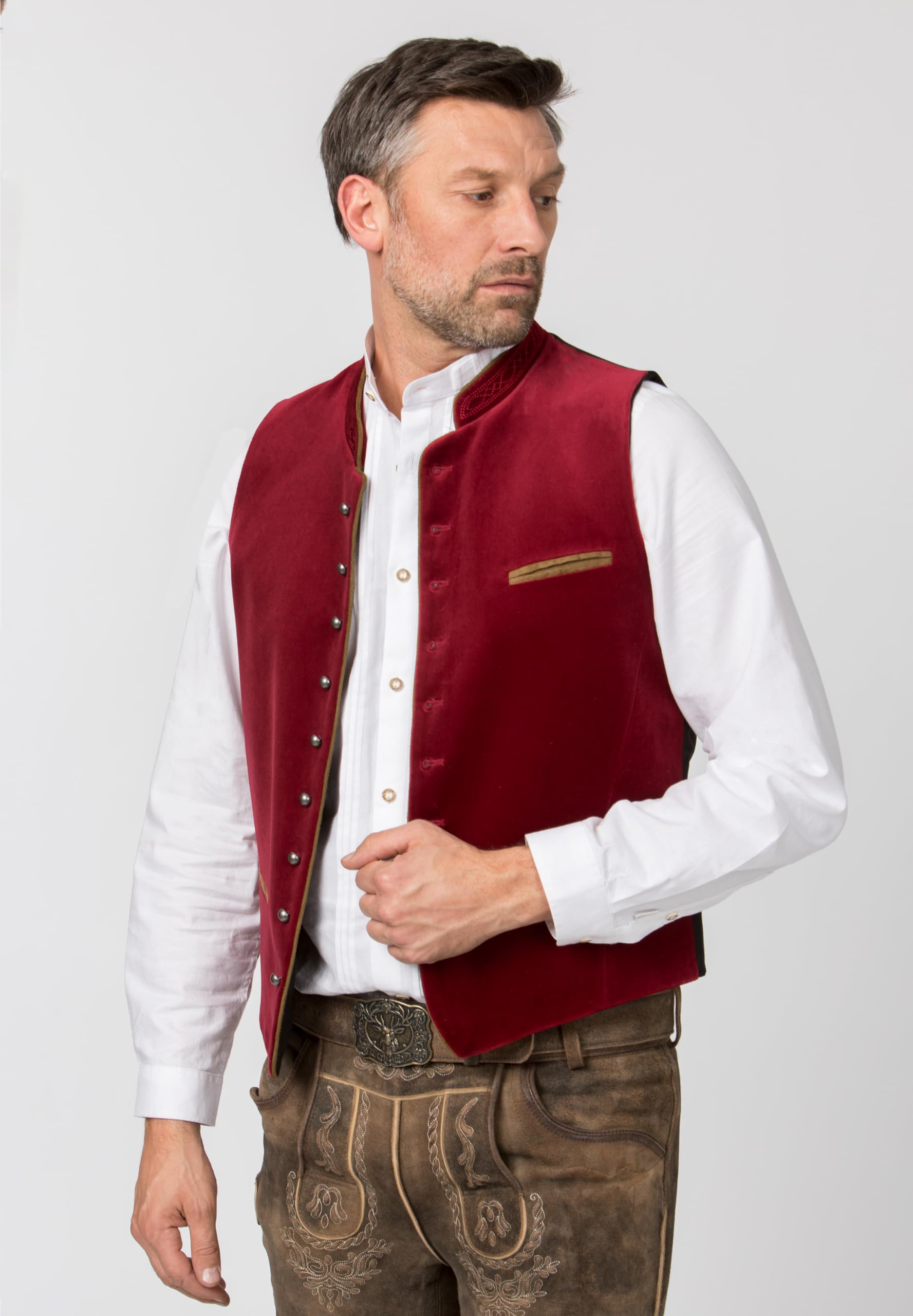Stockerpoint Herren Trachtenweste Ricardo – Bild 5