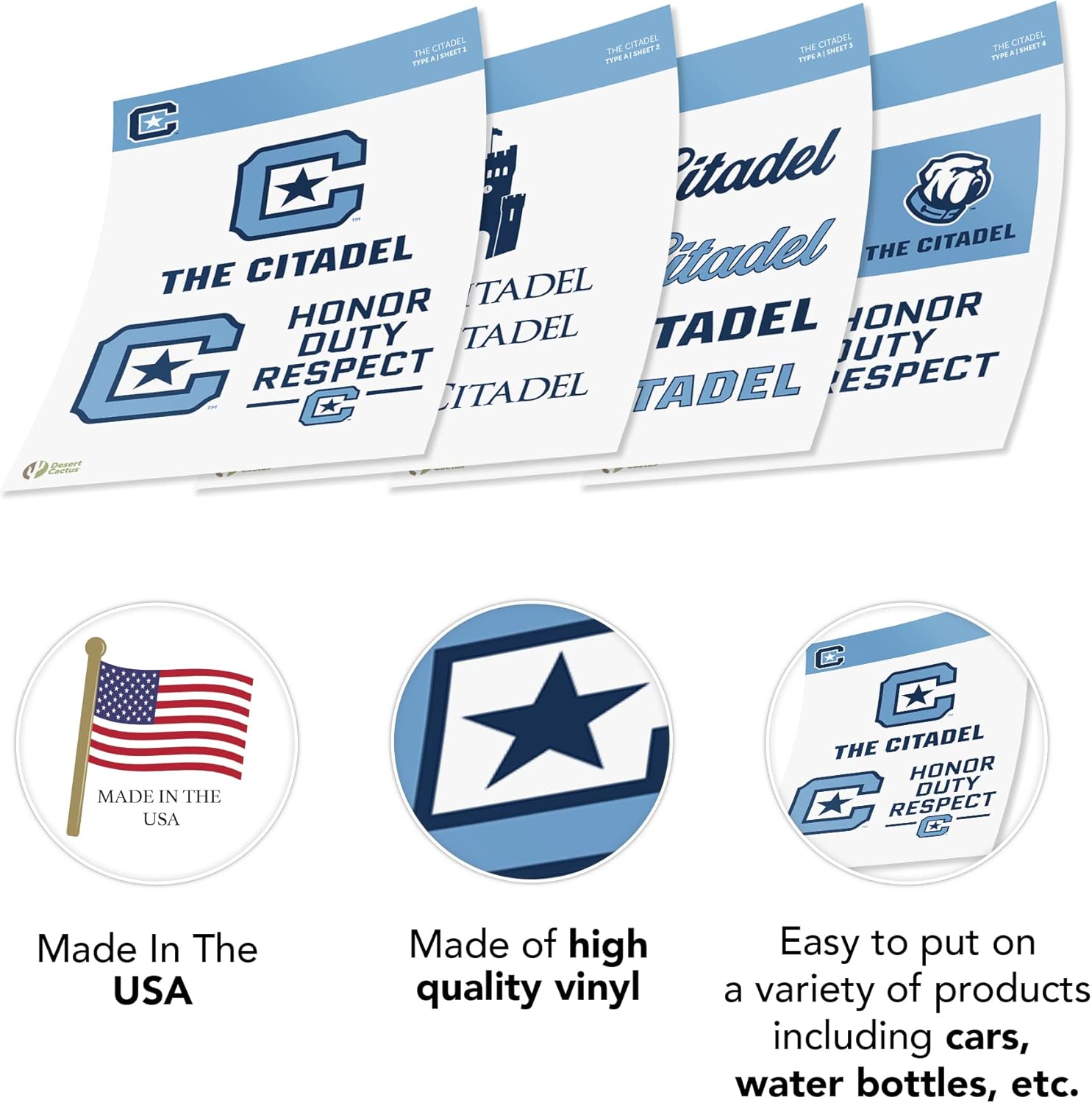 Desert Cactus The Citadel Sticker Vinyl Decal Laptop Water Bottle Car Scrapbook Sheet (Type A) - Image 5