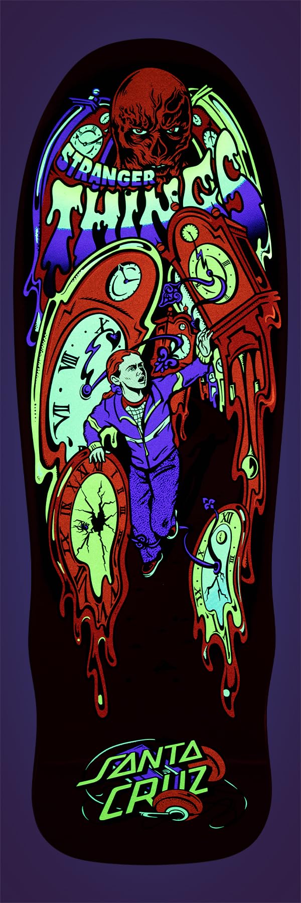 スケートボード santa cruz craus glabke Melting Clock Amazon.com : Santa Cruz Stranger Things Grabke Max Melting Clock