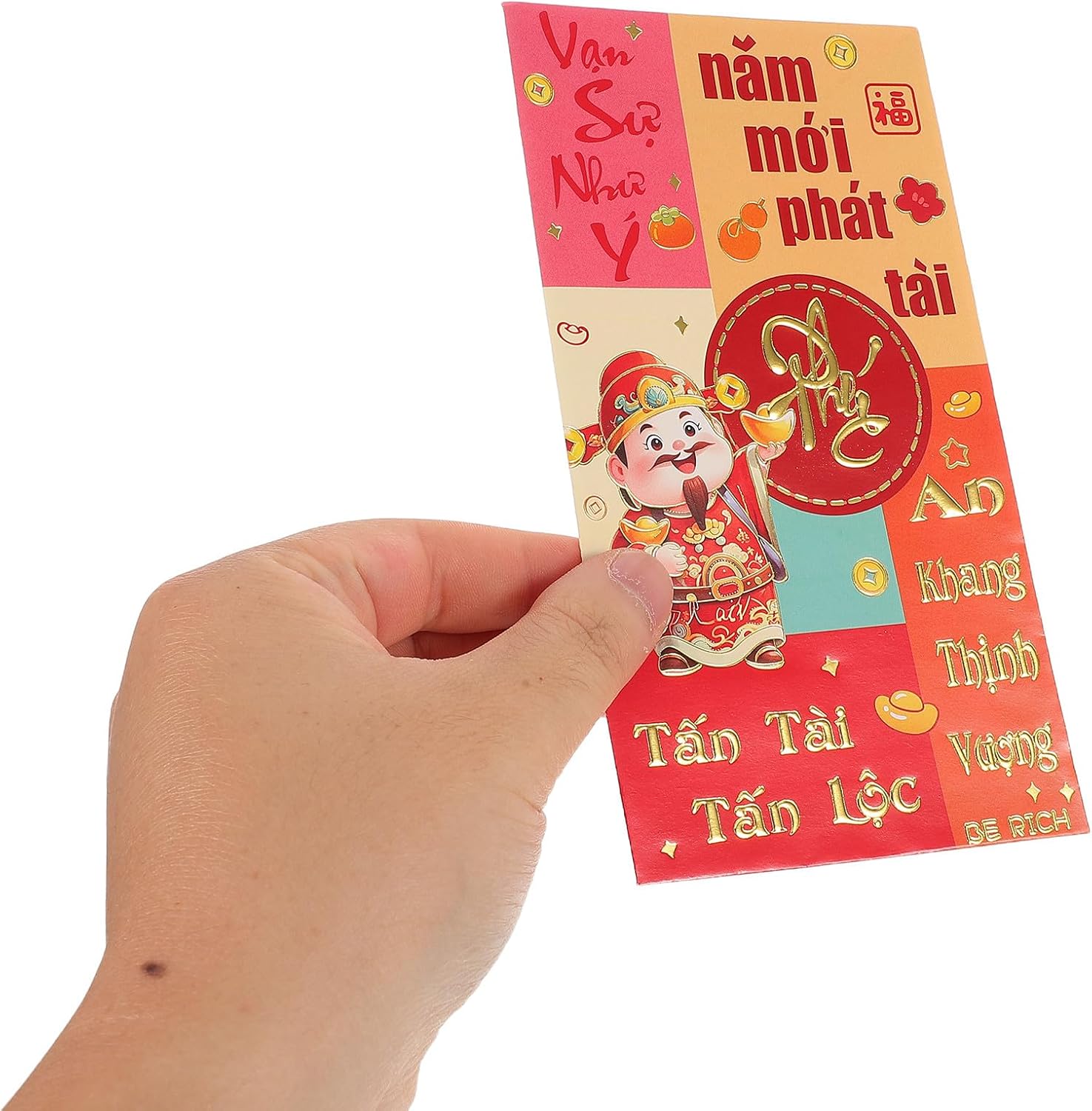 NUOBESTY 72pcs Chinese New Year Red Envelopes Lunar Lucky Money Packets for Party Wedding Celebration