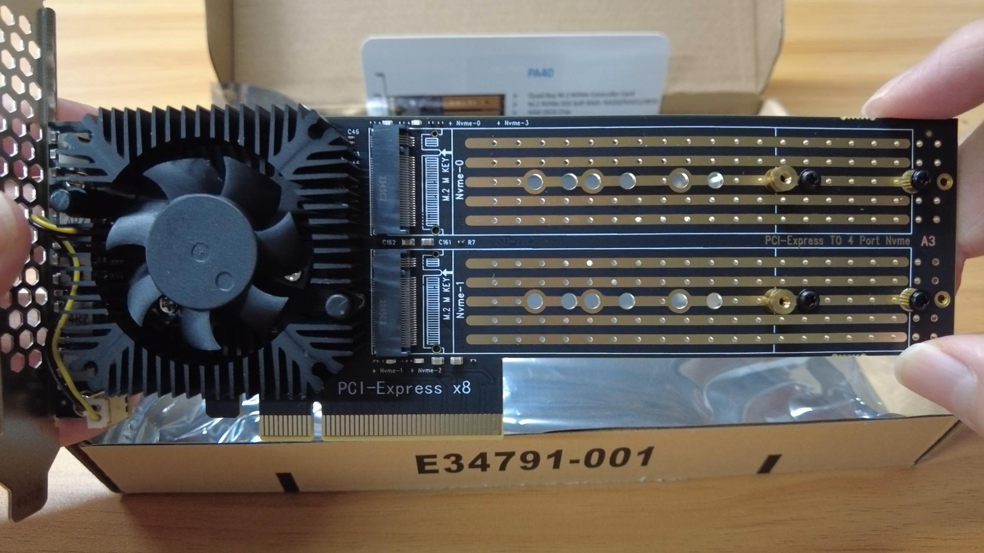 Amazon.com: GLOTRENDS PA40 Quad M.2 NVMe to PCIe 3.0 X8 Adapter