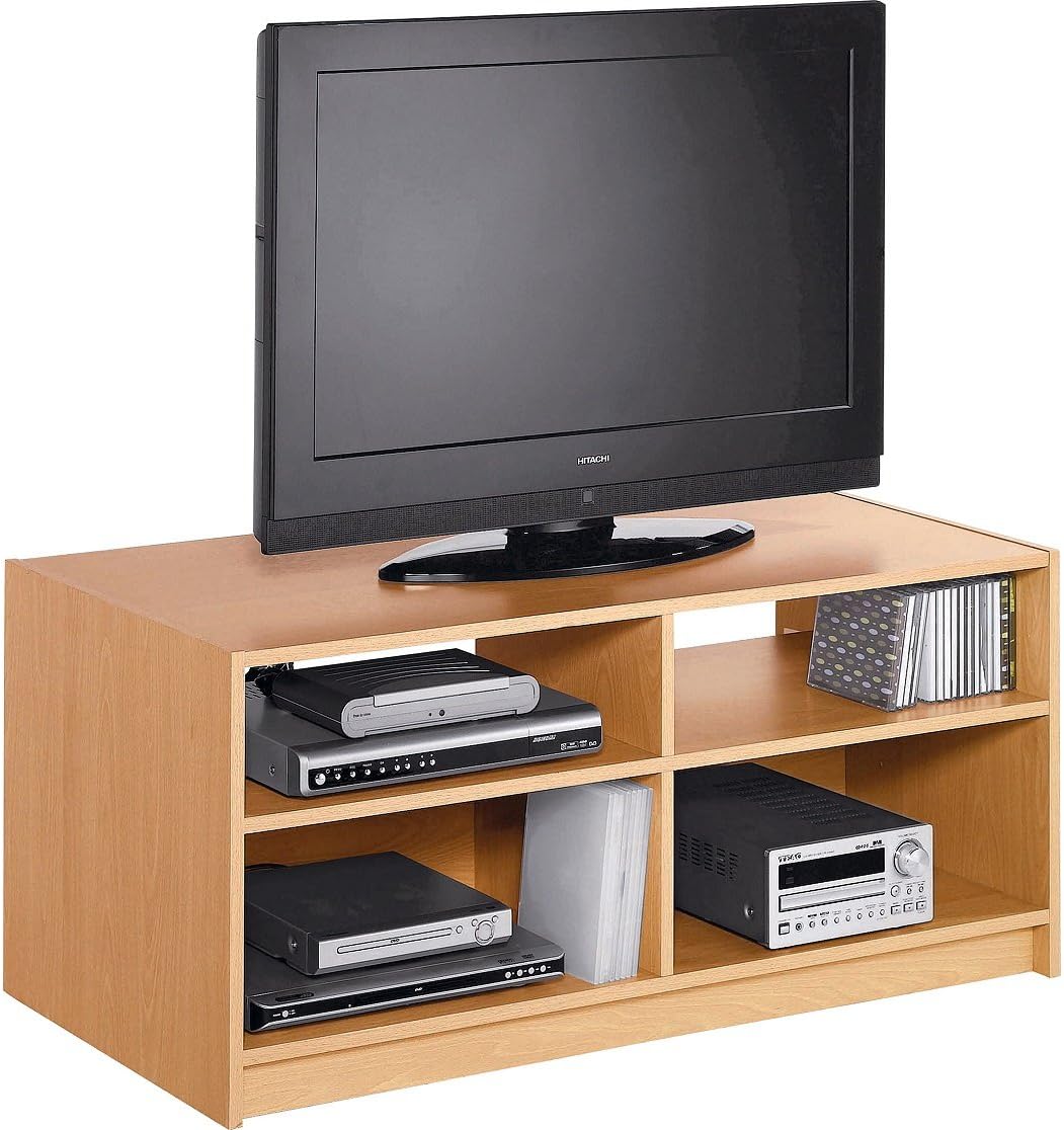 Maine Beech Effect 2 Shelves Modular TV Unit
