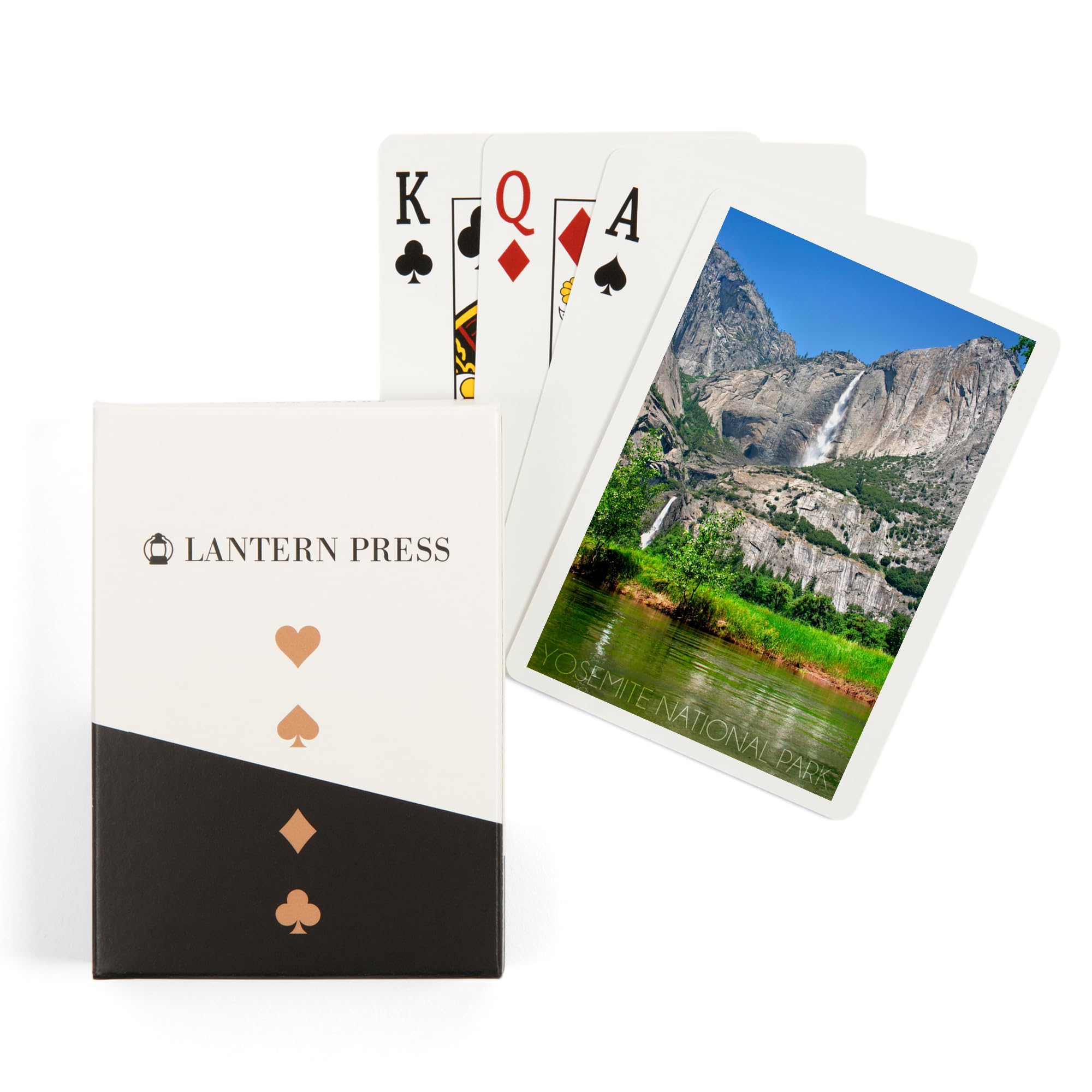 Lantern Press Yosemite National Park, California, Yosemite Falls (52 Playing Cards, Poker Size Card Deck with Jokers)