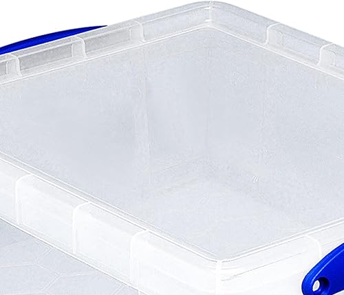 Miniatura 5 de Really Useful Box Paquete de 2 contenedores de almacenamiento, bolsas organizadoras apilables de plástico transparente, 8.1 litros