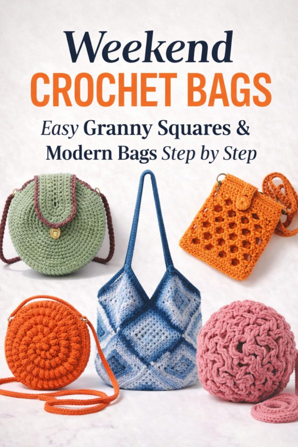 Weekend Crochet Bags: Easy Granny Squares & Modern Bags Step by Step for Beginners