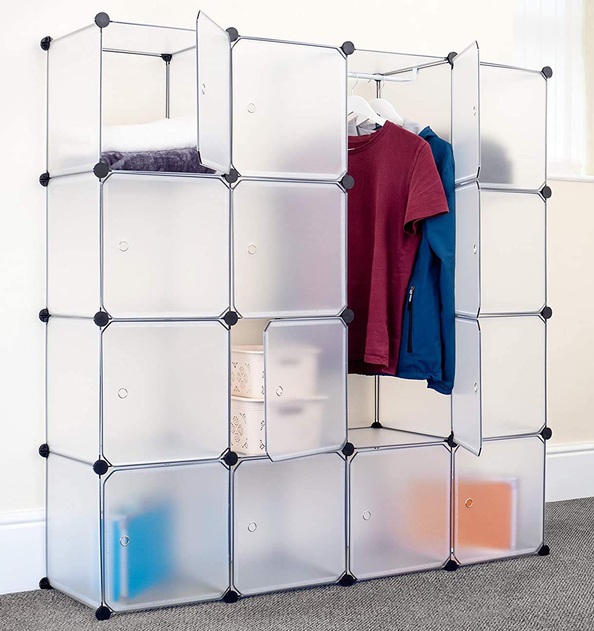 Buy Bright & Homely 16 Cubes Storage Cube Wardrobe Combination Armoire