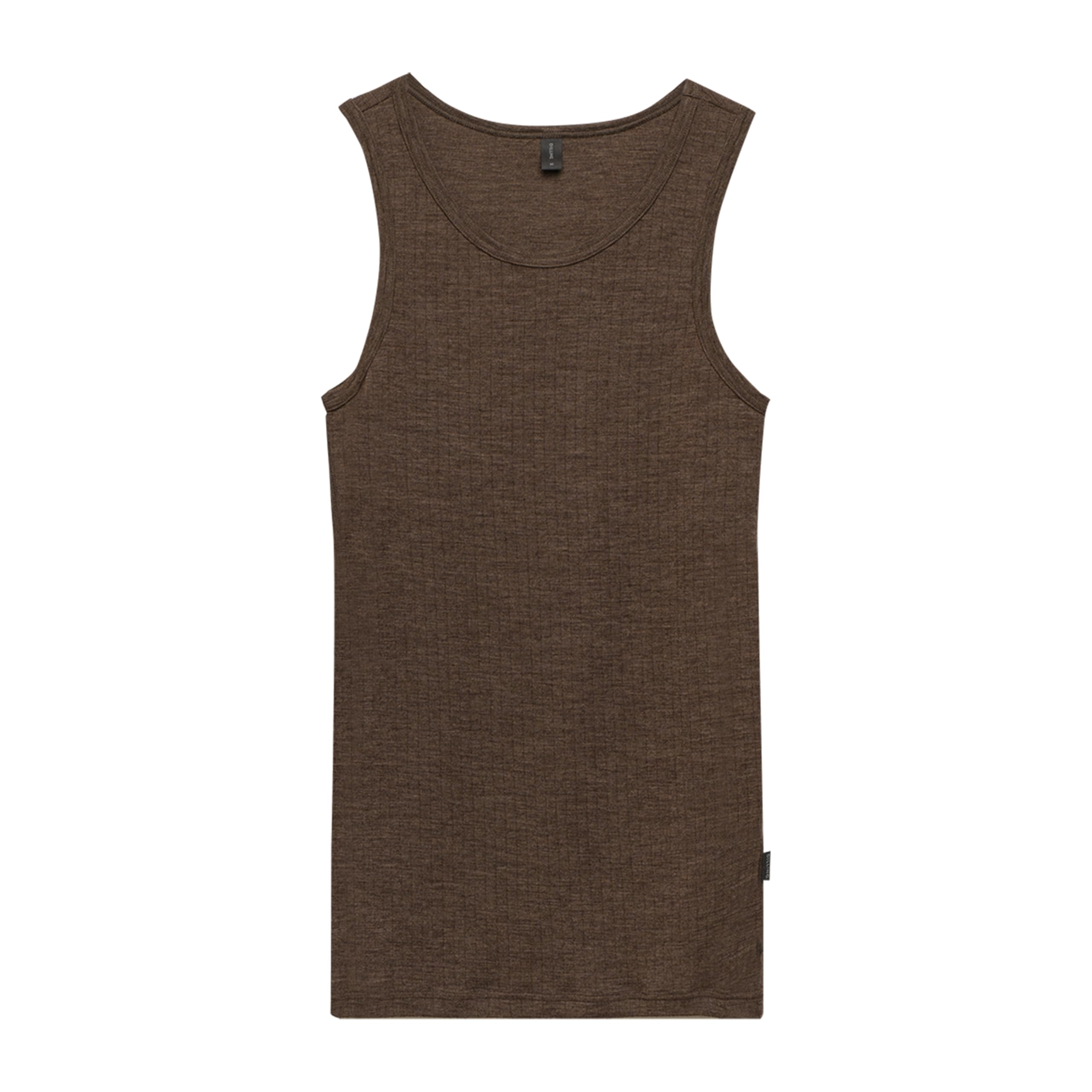 Dilling Men's Chestnut Brown ’S Merino Wool Tank Top - L