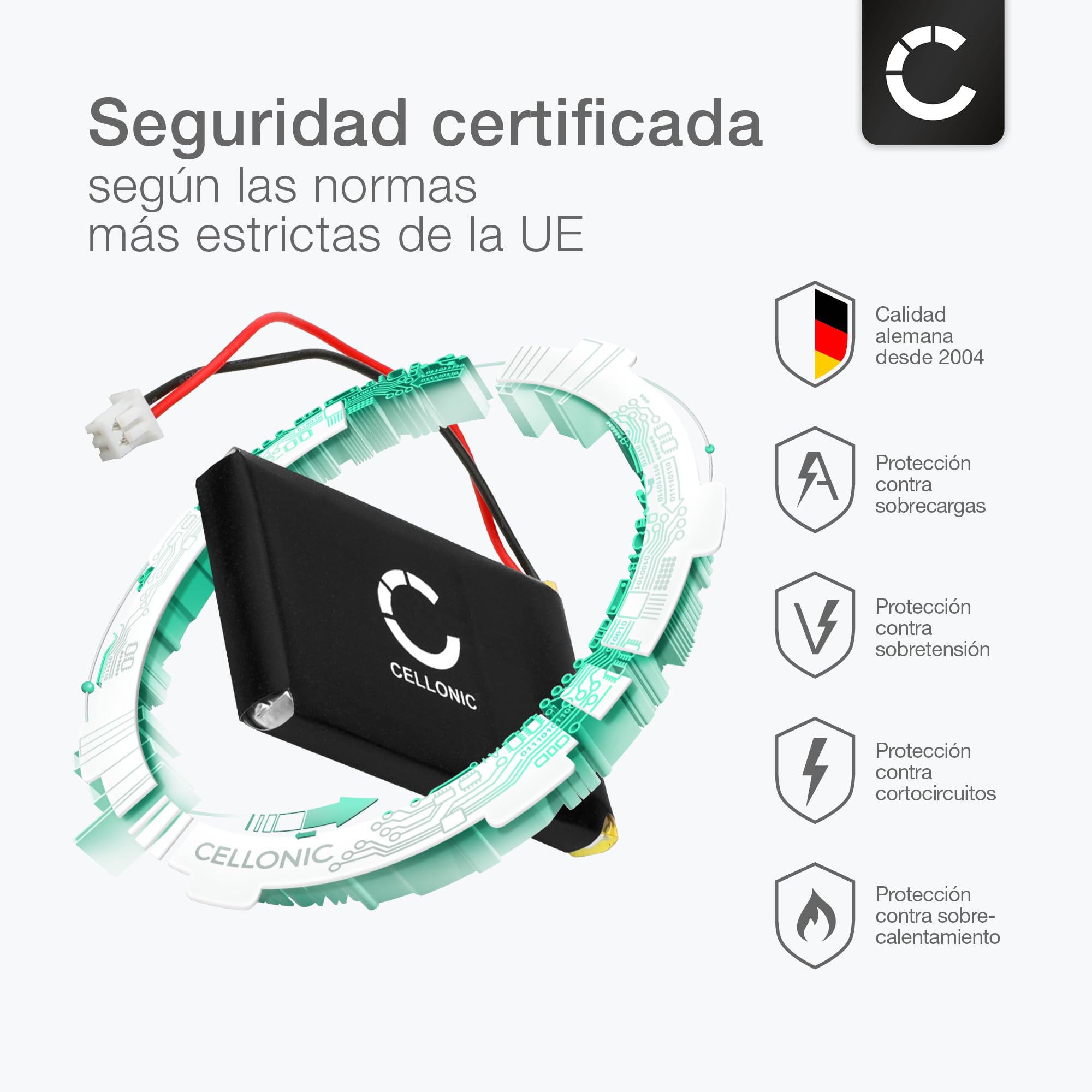 CELLONIC 1x Batería para Videoconsola Compatible con Nintendo Gameboy Micro, OXY-001 - (460mAh, 3.7V)