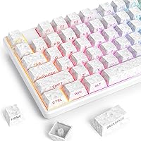 Vista 10 de Fogruaden Juego de teclas transparentes de 61 teclas, color negro, perfil OSA, material de policarbonato transparente, solo compatible con teclado