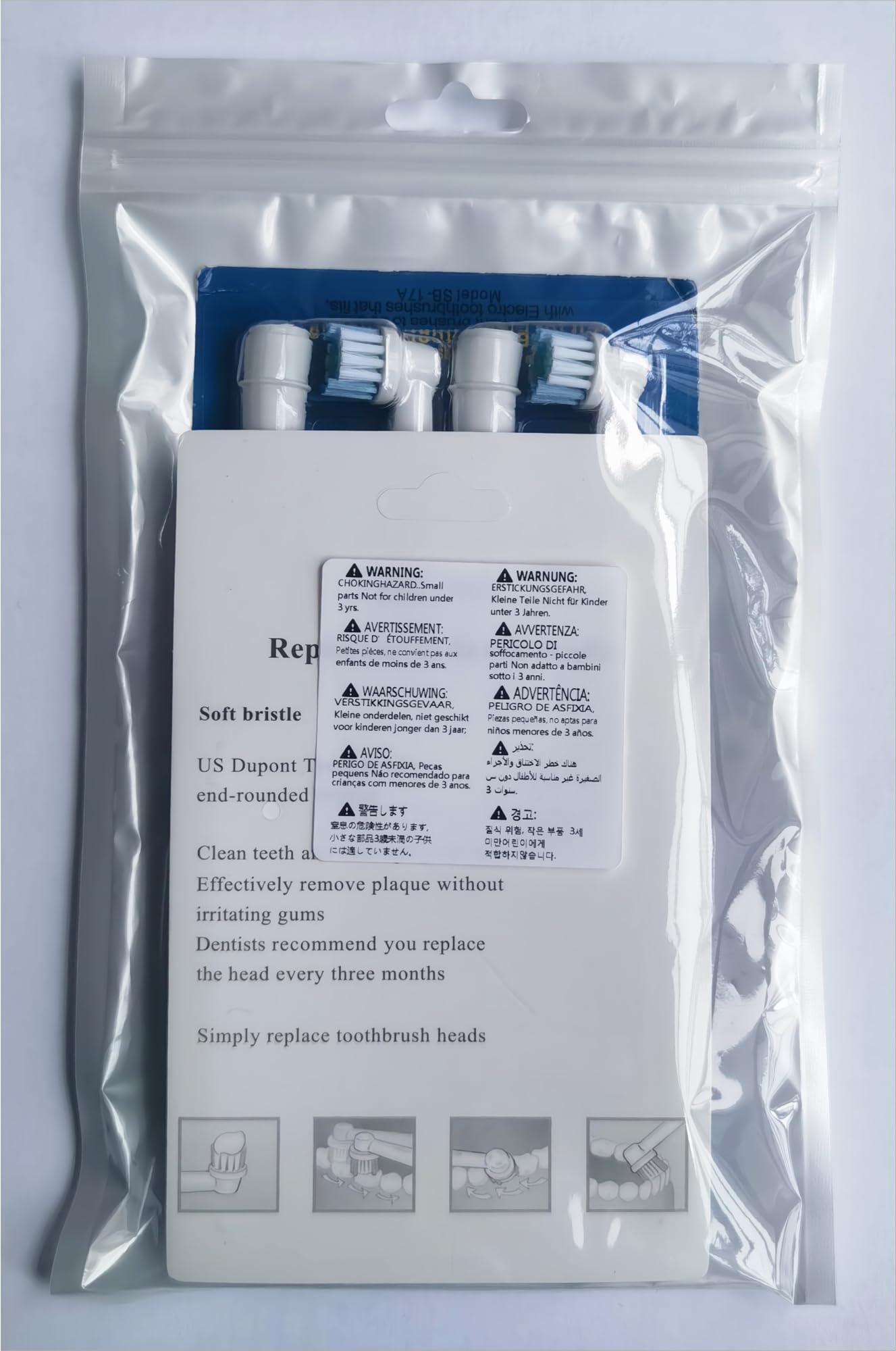 Lot De 4 Têtes De Rechange Pour Brosse à Dents électrique Braun Oral-B - Neuf