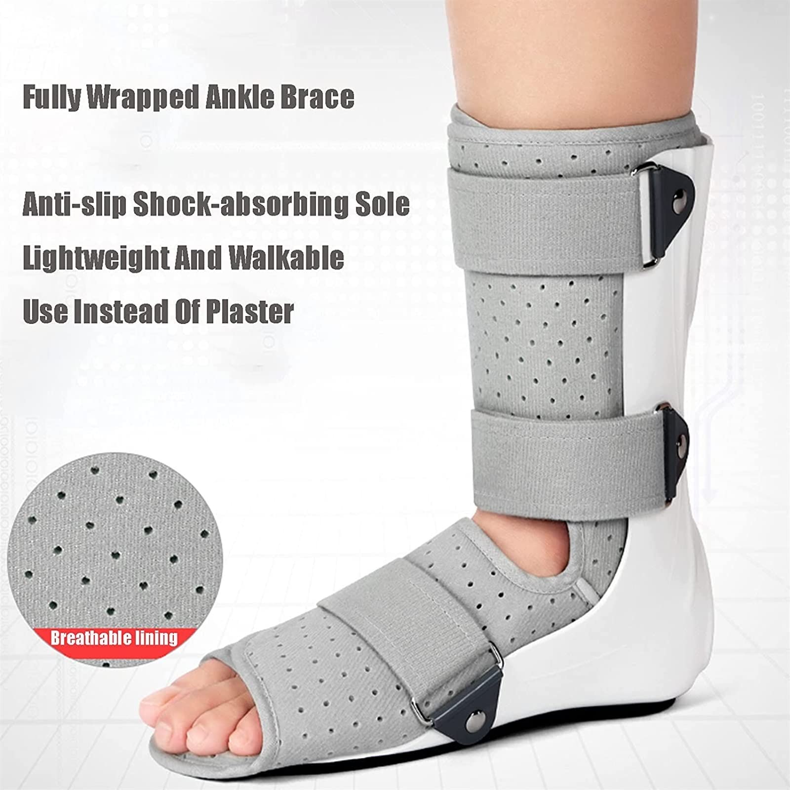 Soporte para la Periostitis Tibial, pie caído, Soporte ortopédico, Soporte para fijación de la articulación del Tobillo y Protector de esguince de Tobillo para espolón calcáneo,