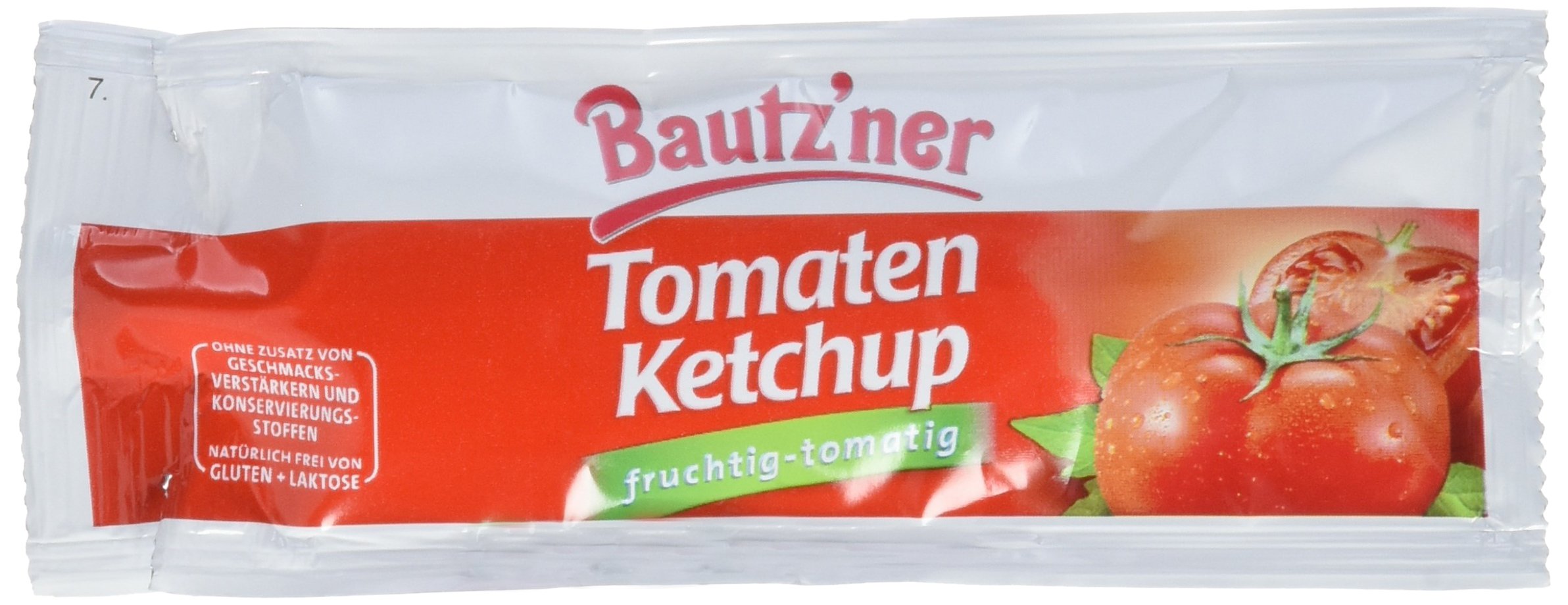 BAUTZ‘NER Tomaten Ketchup – 150 x 20 ml Pack – Protionsbeutel – Tomaten-Ketchup – Original Bautzner Rezeptur – Ohne Zusatz von Konservierungsstoffen und Geschmacksverstärkern – Ketchup