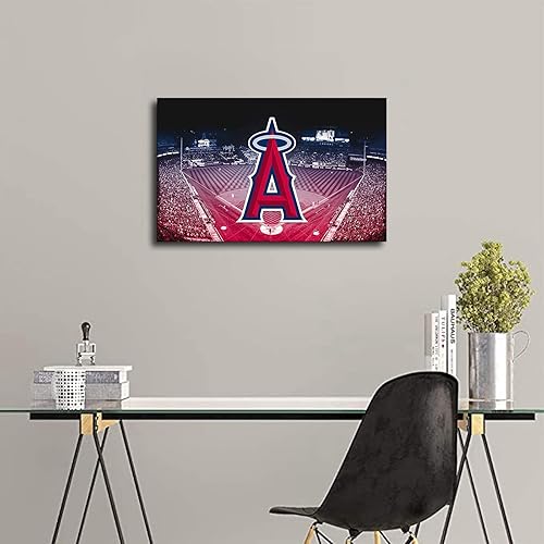 Miniatura 5 de Póster de béisbol de Los Ángeles de Los Ángeles de Los Ángeles, lienzo deportivo, diseño de arte de pared, decoración del hogar (sin marco, 16 x 24