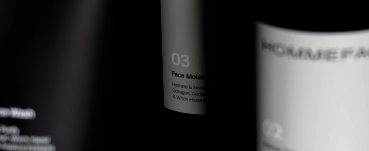 HommeFace Men’s Daily Trio 3-Step Daily Routine Set with Face Wash, Herbal Spray Toner & Moisturizer - Korean Skincare Technology with CICA, Tea Tree Leaf & Witch Hazel Extracts, for All Skin Types