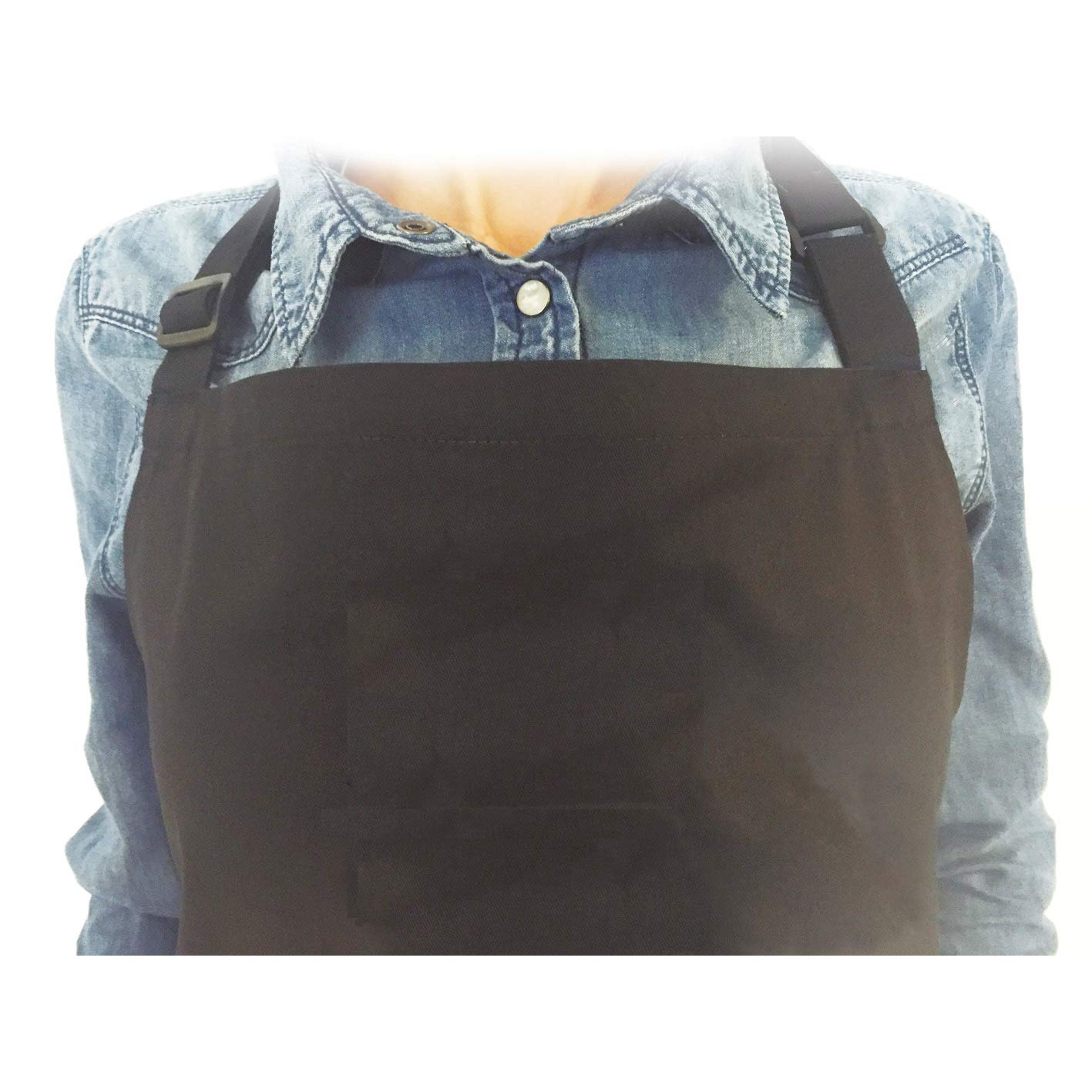 Nerthus FIH 088 Apron. Black apron with 2 pockets and adjustable height, Multicolor - Image 2