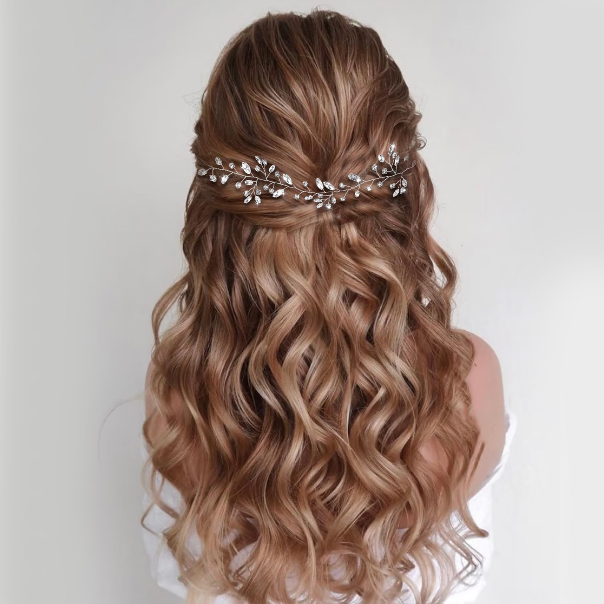 Bride Weymouth Tubulaire Marron avec Cristaux