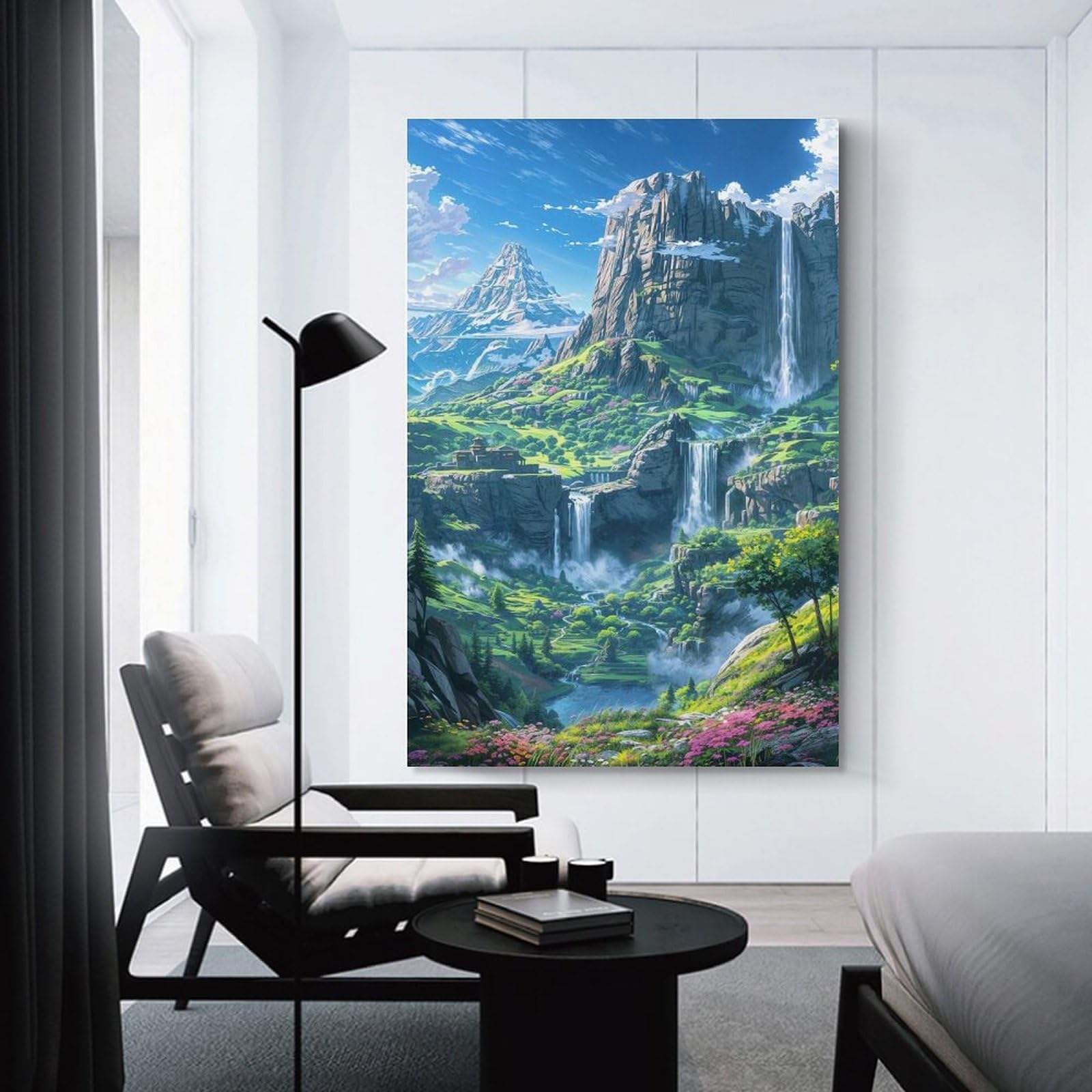 Junmoney Unframe-Style-13 Fantasy Landscape Home Decor Wall Art 12X18inch(30X45cm), For Lounge, Study, Hallway Or Flat Walls, Stylish Home Artwork For Focal Walls