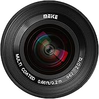 Vista 4 de Meike Lente de enfoque manual ultra gran angular f2.0 de 0.472 in compatible con cámaras sin espejo Sony E Mount APS-C A6400 A5000 A5100 A6000 A6100