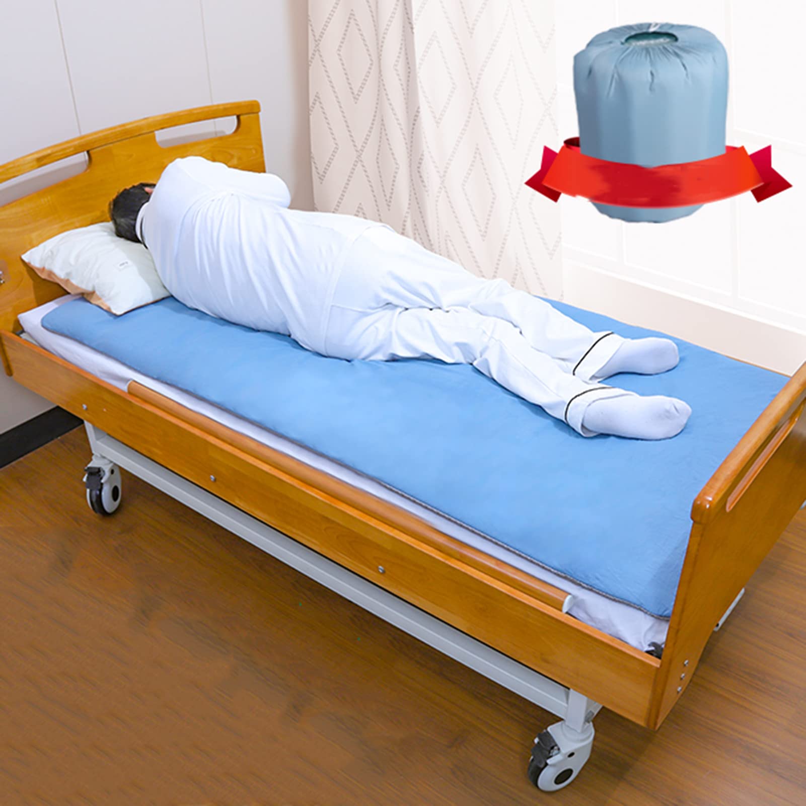 Almohada Antiescaras Cojín,Empapador Protector Colchón, Sabanilla antiescaras,