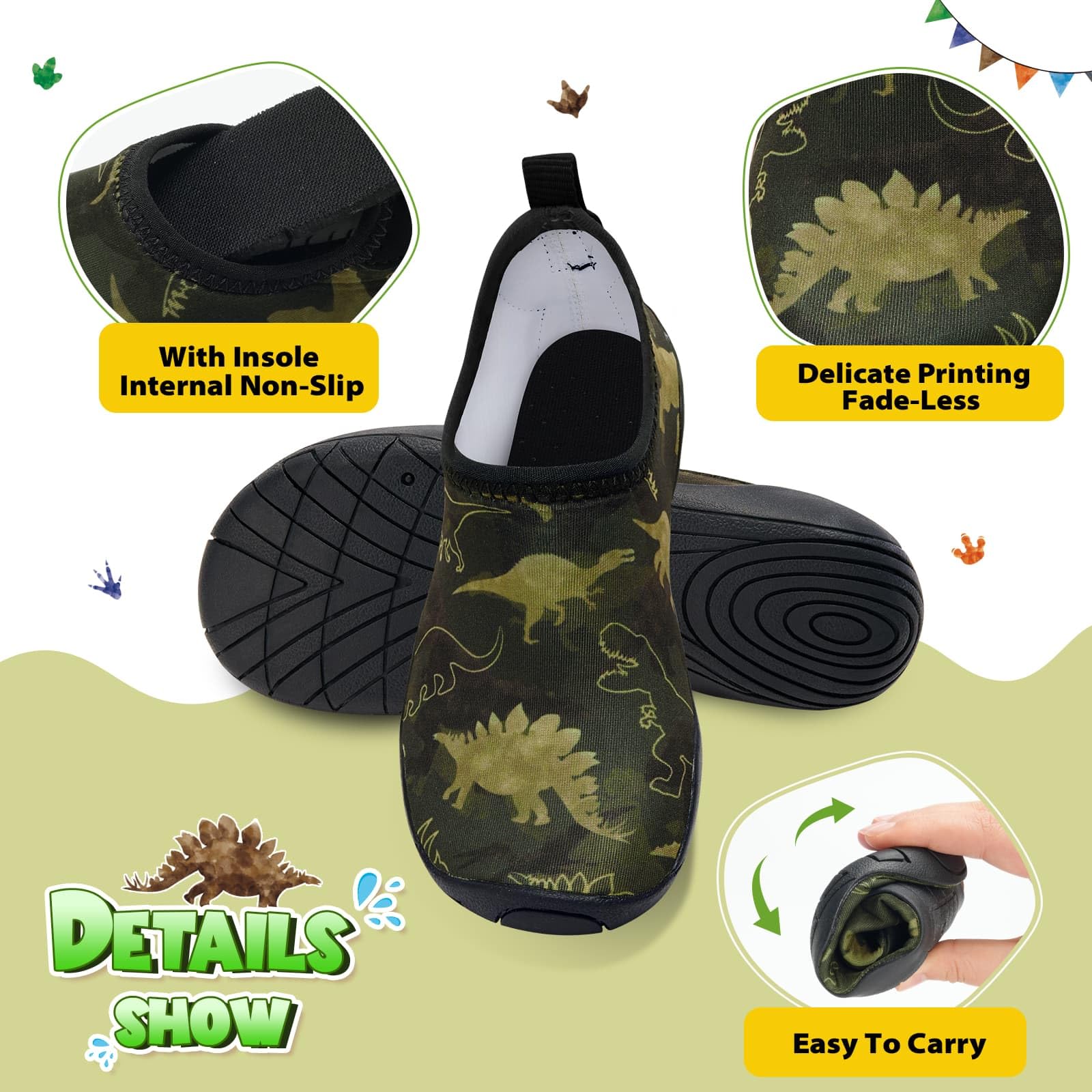 Zapatillas de Playa Descalzas de Secado Rápido Zapatos de Agua para Niños Niños