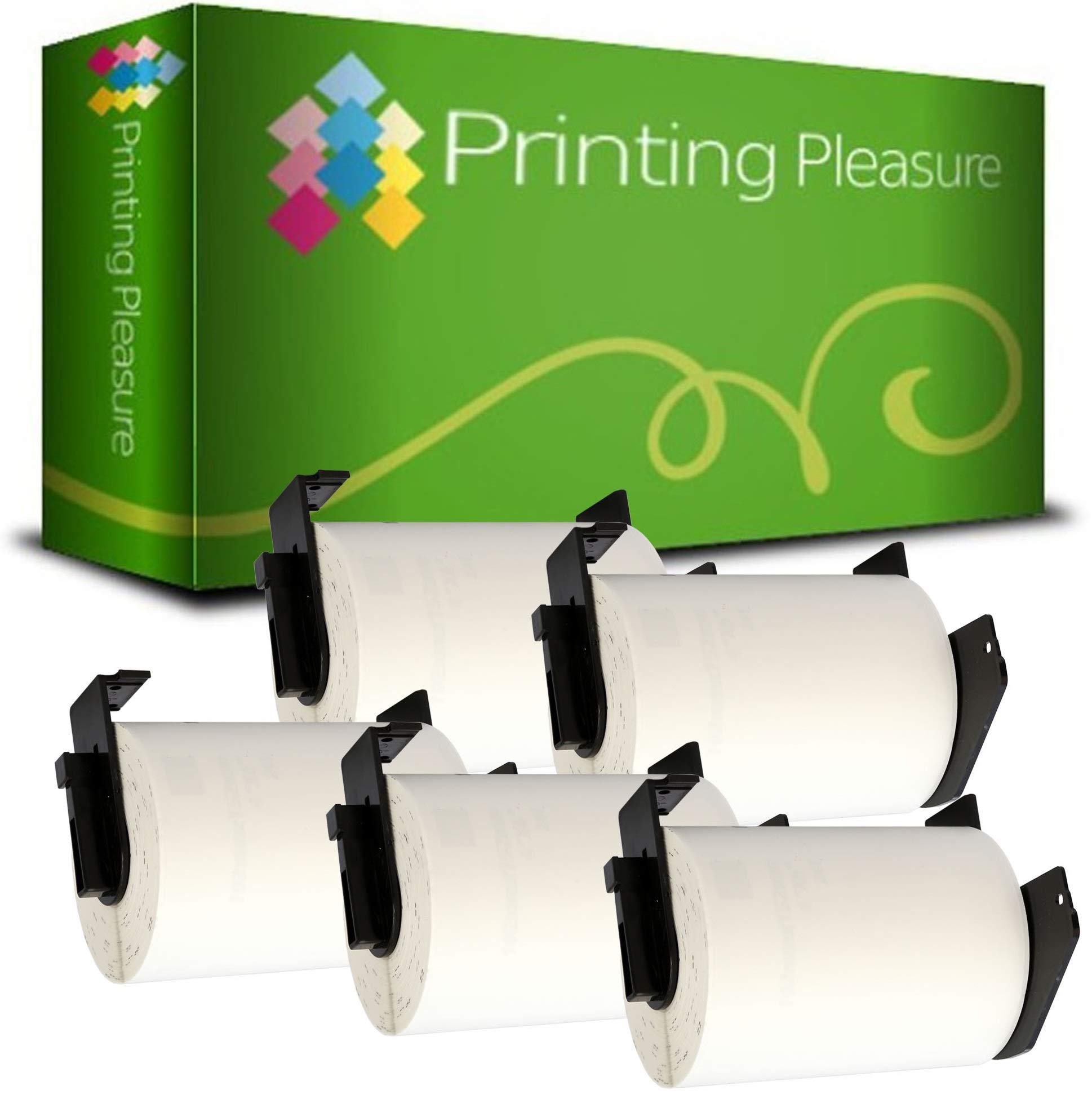 Etichette Adesive Compatibili Brother DK11241 - 10 Rotoli 152x102 Mm, Carta Termica, Con Telaio - Foto 4