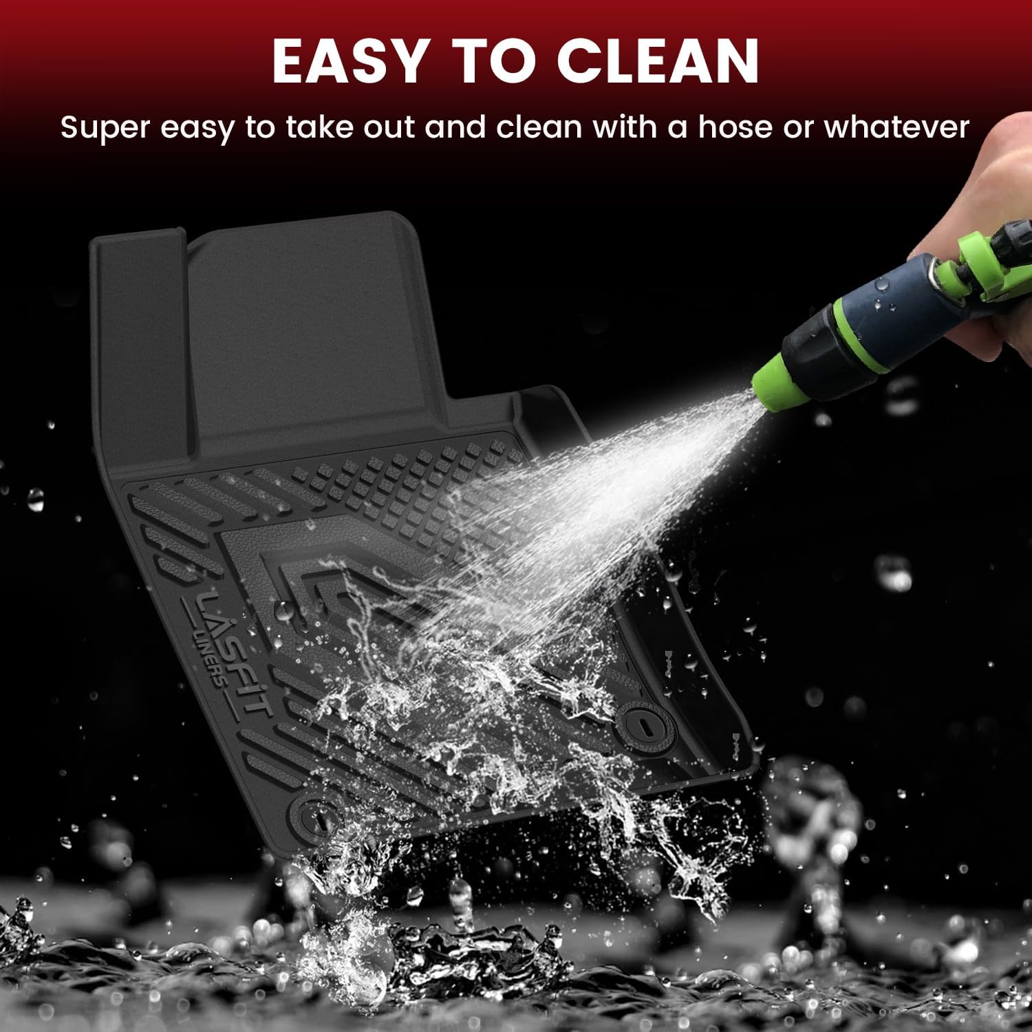 LASFIT Floor Mats & Cargo Mat for Hyundai Sonata 2015-2019 & KIA Optima 2016-2020 (Not Fit Hybrid/PHEV), All Weather TPE Custom Fit Floor Liners & Trunk Mat for Optima & Sonata Car Accessories, Black