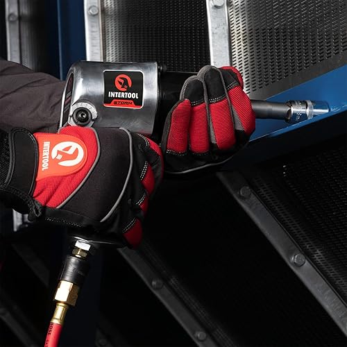 Miniatura 7 de INTERTOOL Llave de impacto neumática, unidad cuadrada de 1/2 pulgada, yunque extendido de 3 pulgadas, neumáticos para camiones y automóviles,