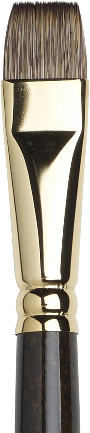Winsor & Newton Monarch Bright Long Handle Brush, Brown, Size 16