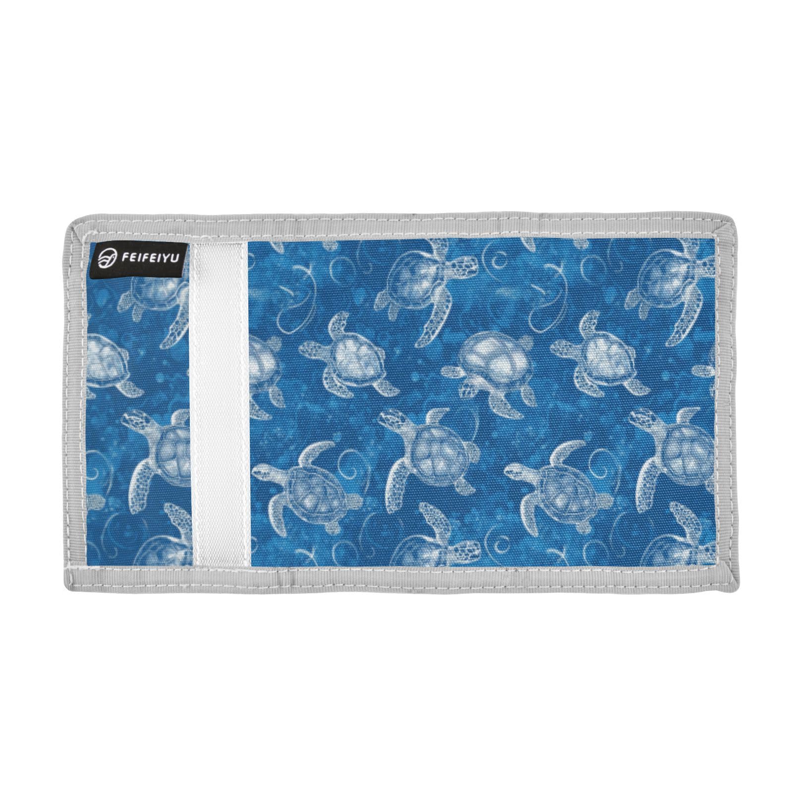 Wusikd Turtle Kids Wallet for Boys Girls Shell Toddler Trifold Wallet Novelty Wallet for Teens Women Men