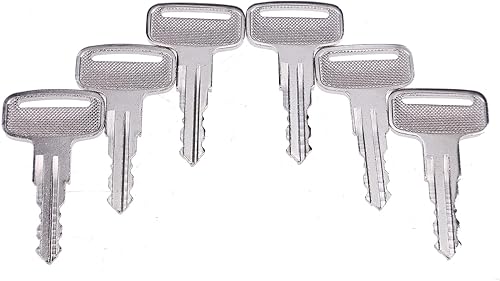 Miniatura 2 de IEQFUE 6 llaves de encendido compatibles con Manitou Clarke Linde Polaris Landpride Zero Wacker Neuson, 6 unidades