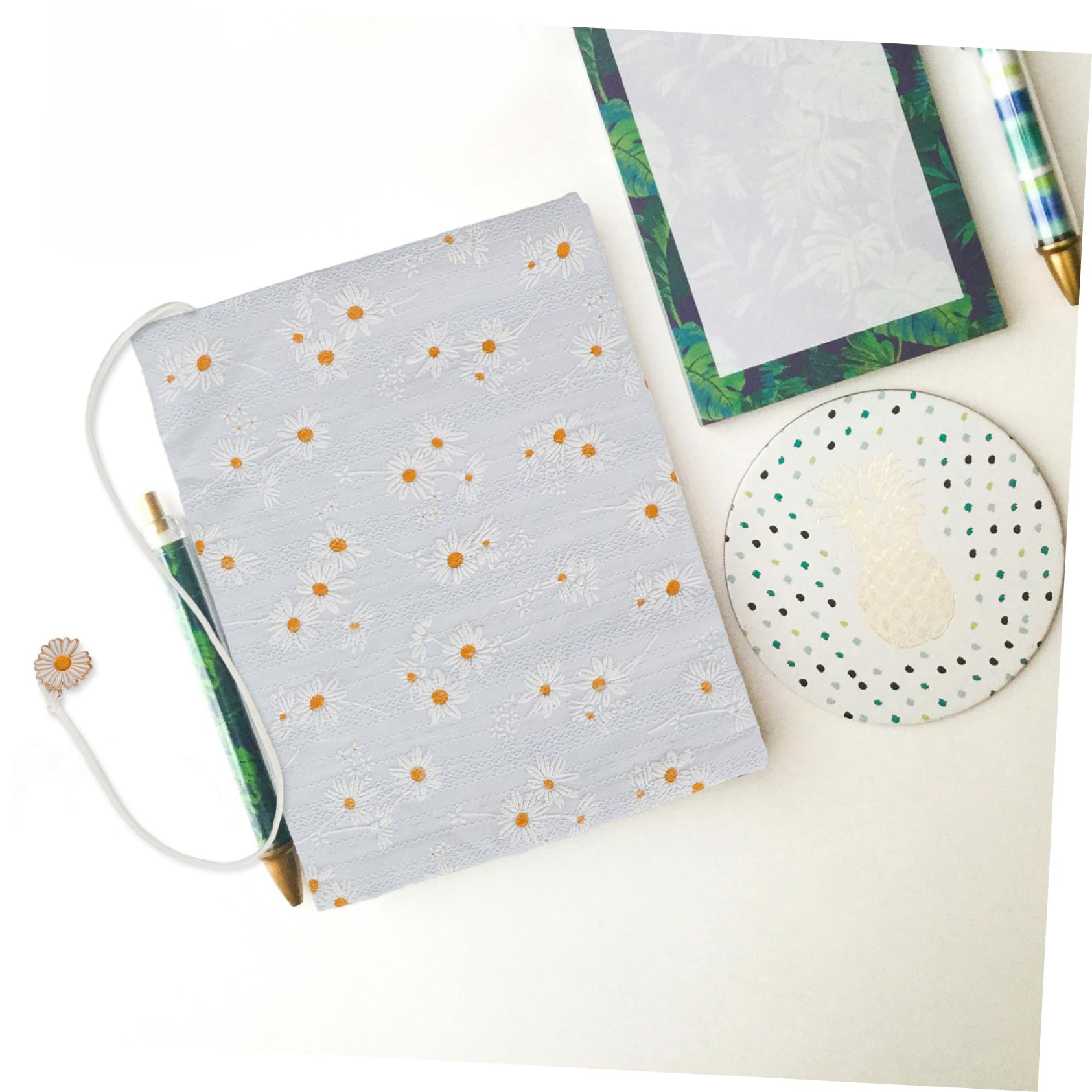 ARTIBETTER 4 Pièces Couverture de livre en tissu couvertures de livres en tissu manche journal petite couverture de livre couverture de livre faite à la main nappe pour reliure chiffon