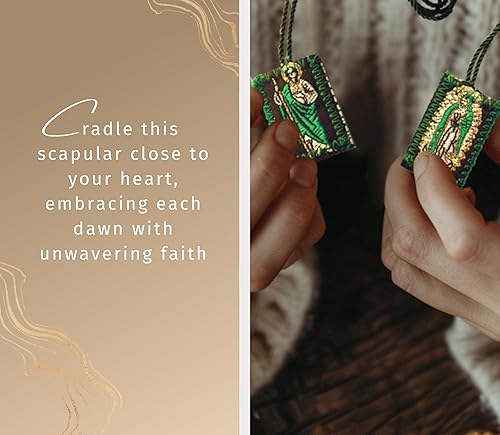 Miniatura 3 de Escapulario De San Judas Tadeo - Escapulario De La Virgen De Guadalupe - Virgen De Guadalupe Oracion - Collar de tela escapulario de la Virgen De