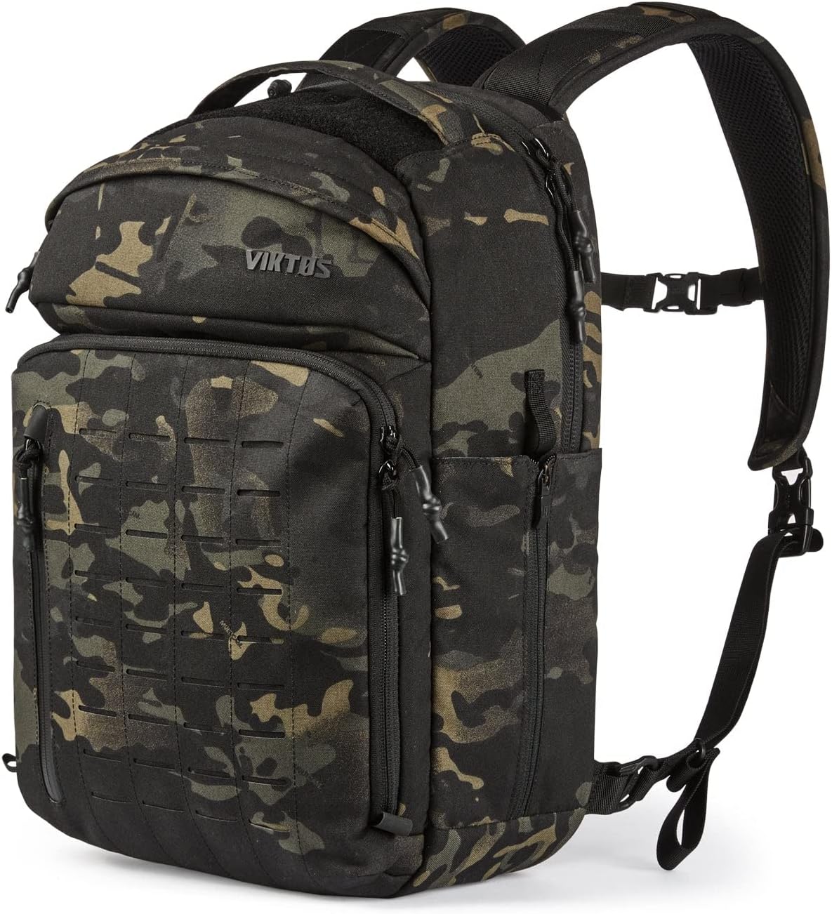 VIKTOS Perimeter 25 Liter Durable Tactical Waterproof Aluminum Reinforcement Sheet Outdoor EDC Backpack with 15" Laptop Compartment, Greyman